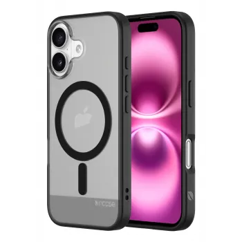 Incase INPH190401-BLK mobiliojo telefono dėklas 15,5 cm (6,1 colio) Užvalkalas Juoda, permatoma