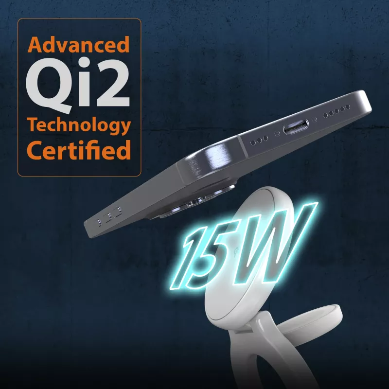 j5create Qi2 3-in-1 Magnetinis Sulankstomas Belaidis Įkrovimo Stotelė Vidaus USB Išmanusis Laikrodis Ausinės Išmanusis Telefonas