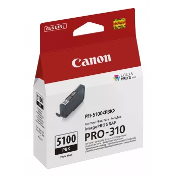 Canon PFI-5100 PBK rašalo kasetė 1 vnt. Originali Photo Juoda