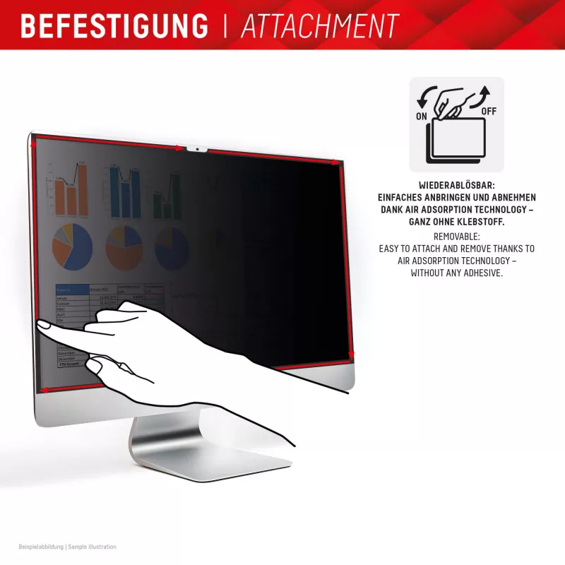 Displex PRIVACY SAFE nuimamas dvipusis privatumo filtras, skirtas iMac 24 colių M1 (2021) / M3 (2023) / M4 (2024)