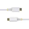 StarTech.com 6 pėdų (1,8 m) aukščiausios kokybės sertifikuotas didelės spartos HDMI laidas, 4K 60 Hz / 1440p 144 Hz, HDR10 / HDCP 2.2 / ARC, 18 Gbit/s, UHD HDMI 2.0 laidas televizoriui / monitoriui / ekranui, TPE apvalkalas, baltas