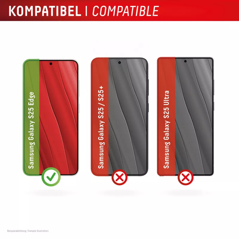 Displex Premium ekrano apsauga (visas dengimas, 10H), skirta Samsung Galaxy S25 Edge, Eco montavimo rėmelis, visas dengimas