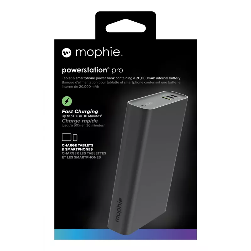 mophie Powerstation Pro 20000 mAh juoda