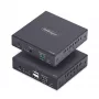 StarTech.com HDMI KVM ilgiklis per IP tinklą, 4K 60Hz, nereikalaujantis tvarkyklių, HDMI ir USB per Ethernet/CAT6, AVoIP, siųstuvo ir imtuvo rinkinys, įskaitant montavimo rinkinius