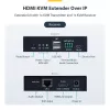 StarTech.com HDMI KVM ilgiklis per IP tinklą, 4K 60Hz, nereikalaujantis tvarkyklių, HDMI ir USB per Ethernet/CAT6, AVoIP, siųstuvo ir imtuvo rinkinys, įskaitant montavimo rinkinius