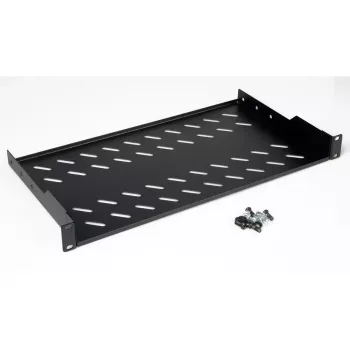 Stovo lentyna ROLINE 19 colių 1U 250 mm gylio 15 kg juoda