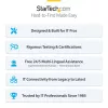 StarTech.com 2 m baltas plonas CAT6 Ethernet kabelis, be užkabinimų, 100 W PoE, UTP, LSZH, 28AWG gryno vario gijos, plonas RJ45 tinklo komutacinis kabelis su įtempimo mažinimo elementais, individualiai testuotas