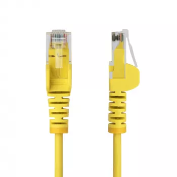 StarTech.com 2 m geltonas plonas CAT6 eterneto kabelis, nesikabinantys, 100 W PoE, UTP, LSZH, 28AWG gryno vario gyslos, plonas RJ45 tinklo komutacinis kabelis su įtempimo sumažinimais, individualiai tikrintas