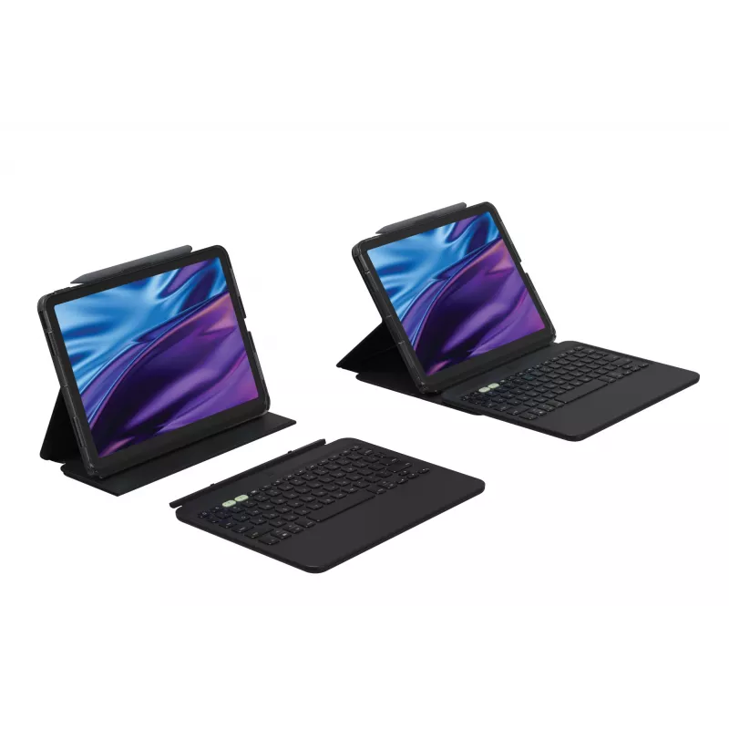 ZAGG Pro Keys 2 klaviatūra Šveicariška Bluetooth Juoda, skirta iPad Air 11
