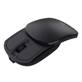 Pelė TRUST Travel tinkama abiem rankoms RF belaidė 2400 DPI, 6 mygtukai, juoda