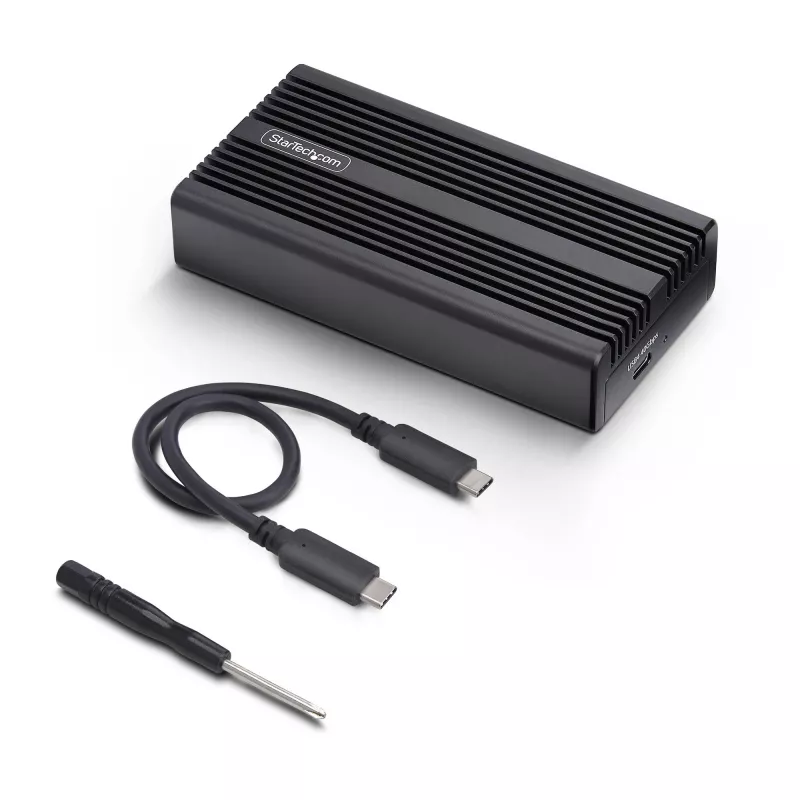 StarTech.com USB4 M.2 NVMe korpusas, 40 Gbps, išorinis USB-C/Thunderbolt NVMe SSD korpusas, aliuminio aušintuvo korpusas, B+M/M-Key