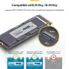 StarTech.com USB4 M.2 NVMe korpusas, 40 Gbps, išorinis USB-C/Thunderbolt NVMe SSD korpusas, aliuminio aušintuvo korpusas, B+M/M-Key