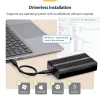 StarTech.com USB4 M.2 NVMe korpusas, 40 Gbps, išorinis USB-C/Thunderbolt NVMe SSD korpusas, aliuminio aušintuvo korpusas, B+M/M-Key