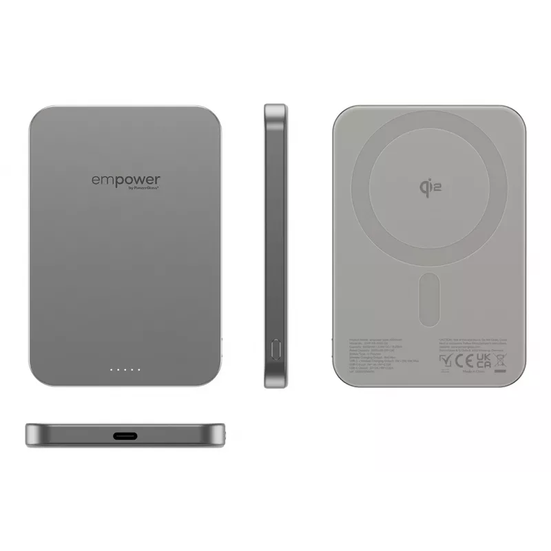 Išorinė baterija PanzerGlass empower by empower Bank 5000mAh Titanium