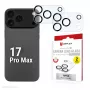 “Displex Full Cover” kameros objektyvo stiklas “iPhone 17 Pro Max”, 10H, pilna kameros apsauga, greitas montavimas, 2 vnt.