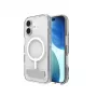 Dėklas ZAGG Crystal Palace Snap Kickstand, skirtas Apple iPhone 17, permatomas