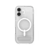 Dėklas ZAGG Crystal Palace Snap Kickstand, skirtas Apple iPhone 17, permatomas