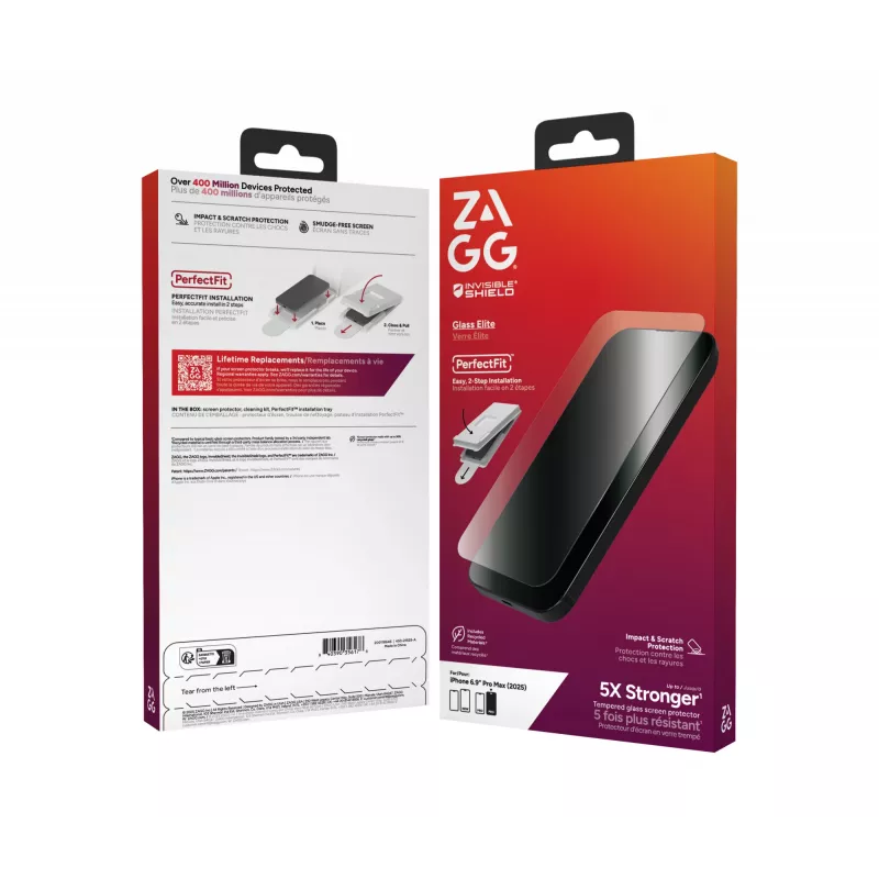 InvisibleShield Glass Elite ekrano apsauga, skirta Apple iPhone 17 Pro Max