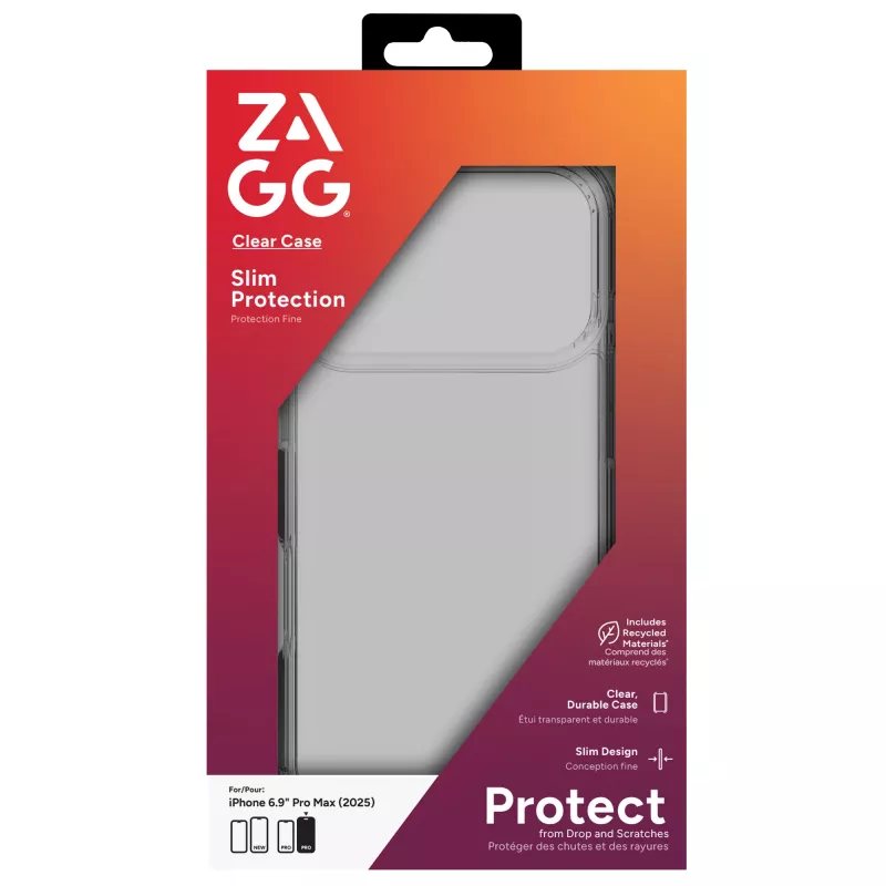 ZAGG Clear Case For Apple iPhone 17 Pro Max, Dėklas, Apple, iPhone 17 Pro Max, 17.5 cm (6.9 col.), Skaidrus
