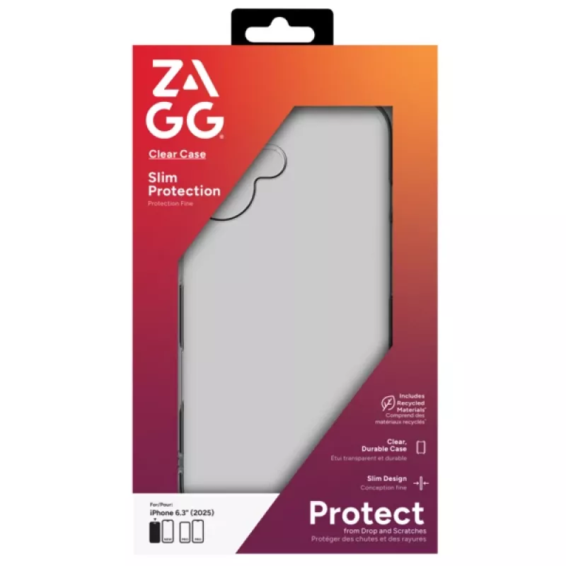 ZAGG permatomas dėklas Apple iPhone 17, Dangtelis, Apple, iPhone 17, 16 cm (6.3 col.), Skaidrus
