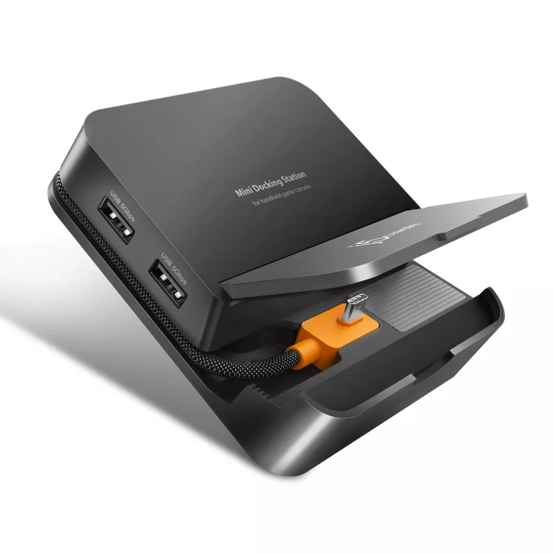 Mobiliojo įrenginio prijungimo stotelė j5 create JCD624-N USB Type-C, skirta iPhone 16/15 ir Samsung Galaxy serijoms, 100×250×28,5 mm, 238 g, juoda/pilka