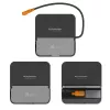Mobiliojo įrenginio prijungimo stotelė j5 create JCD624-N USB Type-C, skirta iPhone 16/15 ir Samsung Galaxy serijoms, 100×250×28,5 mm, 238 g, juoda/pilka