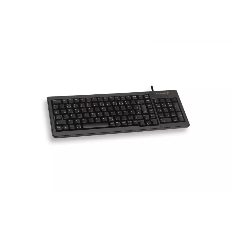 CHERRY XS G84-5200 klaviatūra, skirta biurui, USB + PS/2, AZERTY, prancūziška, juoda