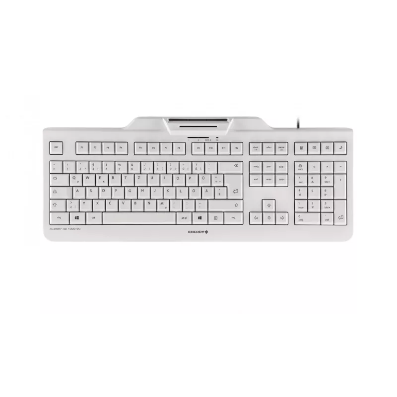CHERRY KC 1000 SC klaviatūra, skirta biurui, USB, QWERTY, šiaurietiška, juoda
