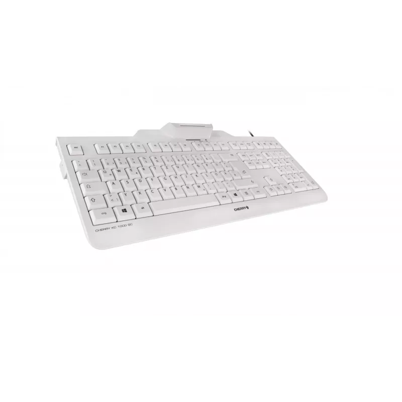 CHERRY KC 1000 SC klaviatūra, skirta biurui, USB, QWERTY, šiaurietiška, juoda