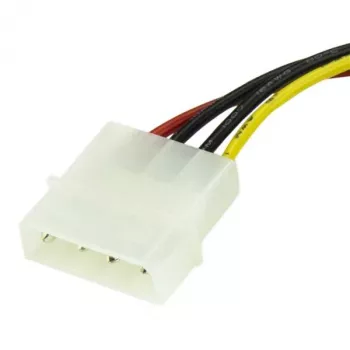 StarTech.com 6 colių 4 kontaktų LP4 į SATA maitinimo laido adapteris, Molex (4 kontaktų), SATA 15 kontaktų, 0,152 m, Vyr., Tiesus, Tiesus