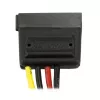StarTech.com 6 colių 4 kontaktų LP4 į SATA maitinimo laido adapteris, Molex (4 kontaktų), SATA 15 kontaktų, 0,152 m, Vyr., Tiesus, Tiesus