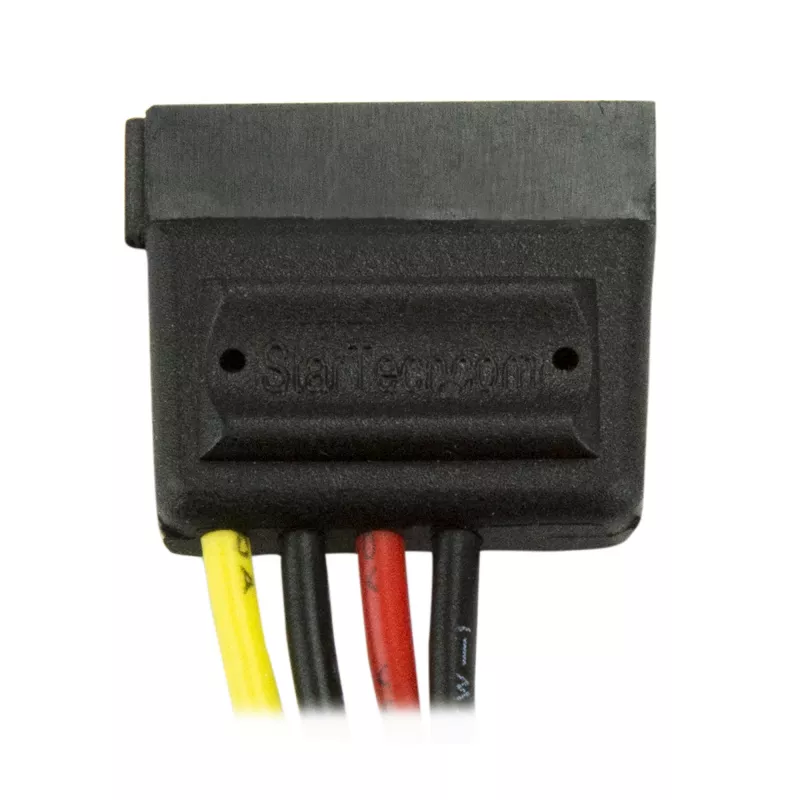 StarTech.com 6 colių 4 kontaktų LP4 į SATA maitinimo laido adapteris, Molex (4 kontaktų), SATA 15 kontaktų, 0,152 m, Vyr., Tiesus, Tiesus