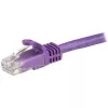 StarTech.com 15m CAT6 Ethernet kabelis – violetinis CAT 6 Gigabit Ethernet laidas – 250 MHz 100 W PoE RJ45 UTP tinklo / komutacinis kabelis be užkabinimų su įtempimo sumažinimu, individualiai testuotas
