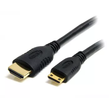 StarTech.com 50 cm laidas Mini HDMI į HDMI su eternetu - 4K 30Hz didelės spartos Mini HDMI į HDMI adapterio laidas - Mini HDMI Type-C įrenginys prie HDMI monitoriaus/ekrano - patvarus vaizdo keitiklio laidas