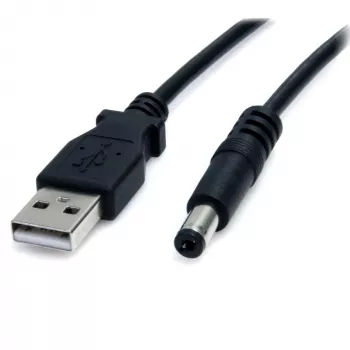 StarTech.com USB į 5,5 mm maitinimo laidą – M tipo cilindrinė jungtis – 2 m, 2 m, USB, M tipo cilindrinė jungtis