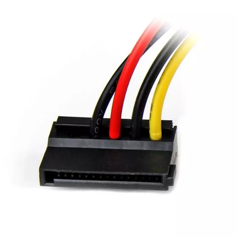 StarTech.com 6 colių 4 kontaktų LP4 į kairėn pasuktą SATA maitinimo kabelio adapterį
