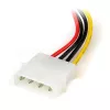 StarTech.com 6 colių 4 kontaktų LP4 į kairėn pasuktą SATA maitinimo kabelio adapterį