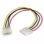 StarTech.com 12 colių LP4 maitinimo ilgintuvas - kištukas/lizdas, Molex (4 kontaktų), Molex (4 kontaktų), 0,304 m, kištukas, lizdas, tiesūs