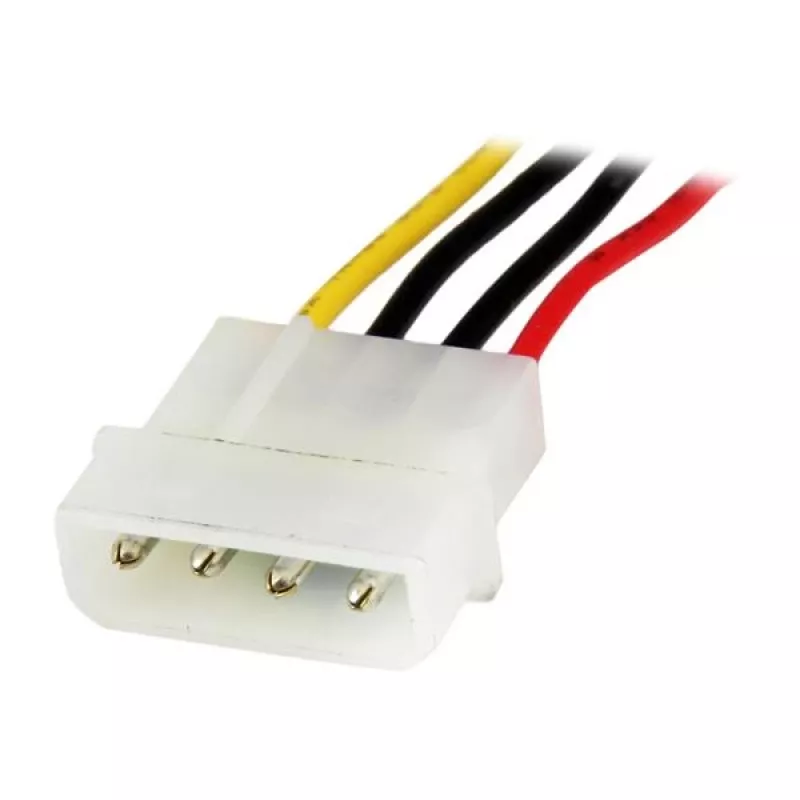 StarTech.com 12 colių LP4 maitinimo ilgintuvas - kištukas/lizdas, Molex (4 kontaktų), Molex (4 kontaktų), 0,304 m, kištukas, lizdas, tiesūs