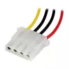 StarTech.com 12 colių LP4 maitinimo ilgintuvas - kištukas/lizdas, Molex (4 kontaktų), Molex (4 kontaktų), 0,304 m, kištukas, lizdas, tiesūs