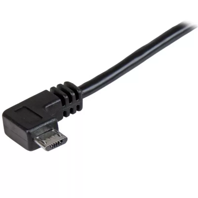 StarTech.com Micro-USB įkrovimo ir sinchronizavimo laidas M/M – stačiu kampu Micro-USB – 30/24 AWG – 1 m (3 pėd.)