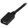 StarTech.com Micro-USB ilginamasis laidas - Vyr./Mot. - 0,5 m (20 col.), 0,5 m, Micro-USB B, Micro-USB B, USB 2.0, 0,48 Gbit/s, Juodas