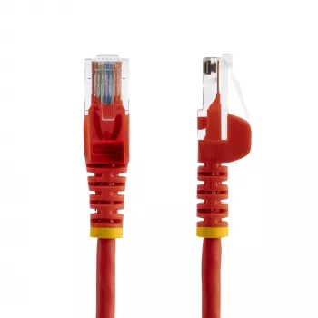 StarTech.com Cat5e eterneto komutacinis kabelis su neužkliūvančiomis RJ45 jungtimis – 5 m, raudonas