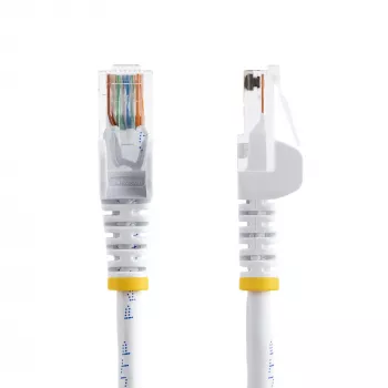 StarTech.com Cat5e eterneto komutacinis kabelis su nesikabinančiomis RJ45 jungtimis – 5 m, baltas