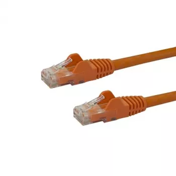 StarTech.com 50cm CAT6 Ethernet kabelis - oranžinis CAT 6 Gigabit Ethernet laidas - 250MHz 100W PoE RJ45 UTP tinklo/komutacinis kabelis be užkabinimų su įtempimo mažinimu, individualiai testuotas