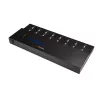 StarTech.com atskiras 1 į 15 USB atminties kopijavimo įrenginys ir trintuvas, kelių USB atmintinių kopijavimo įrenginys, sistemos, failų ir viso disko kopijavimas 1,5 GB/min greičiu, vienkartinis ir 3 kartų trynimas, LCD ekranas - TAA