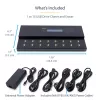 StarTech.com atskiras 1 į 15 USB atminties kopijavimo įrenginys ir trintuvas, kelių USB atmintinių kopijavimo įrenginys, sistemos, failų ir viso disko kopijavimas 1,5 GB/min greičiu, vienkartinis ir 3 kartų trynimas, LCD ekranas - TAA