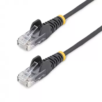 StarTech.com 0,5 m CAT6 laidas - plonas - neįsikabinantys RJ45 jungtys - juodas