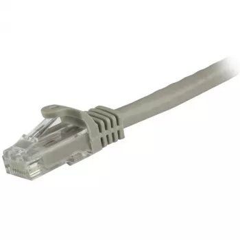 StarTech.com 1,5 m CAT6 eterneto kabelis – pilkas CAT 6 gigabitinio eterneto laidas – 250 MHz 100 W PoE RJ45 UTP tinklo / komutacinis kabelis be užkabinimų su įtempimo mažinimu, išbandytas individualiai
