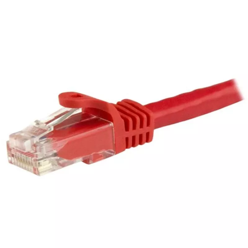 StarTech.com 1,5 m CAT6 Ethernet laidas - raudonas CAT 6 Gigabit Ethernet laidas - 250 MHz 100 W PoE RJ45 UTP tinklo / komutacinis kabelis be užkabinimų su įtempių sumažinimu, individualiai išbandytas